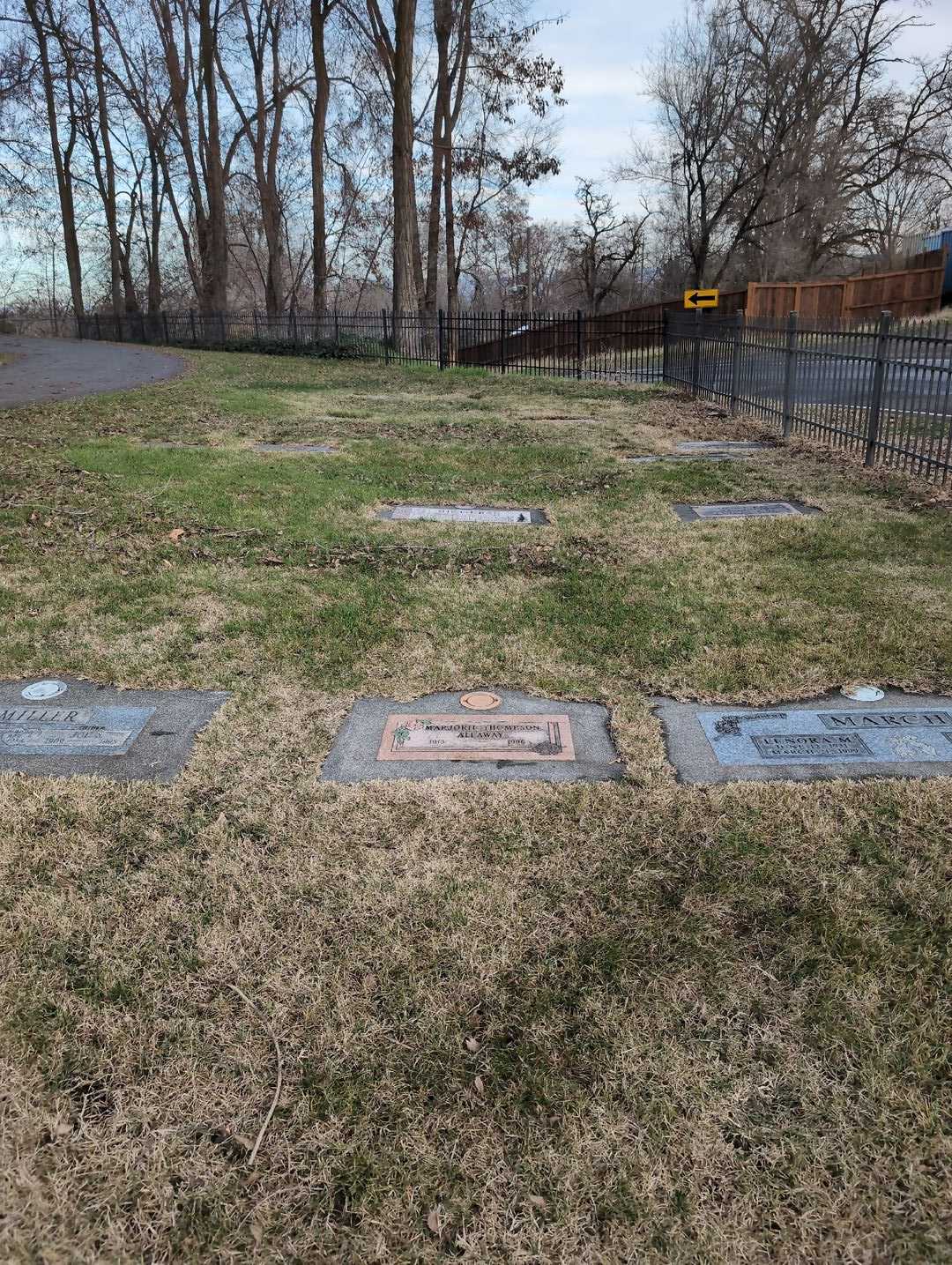 Marjorie Thompson Allaway's grave. Photo 2