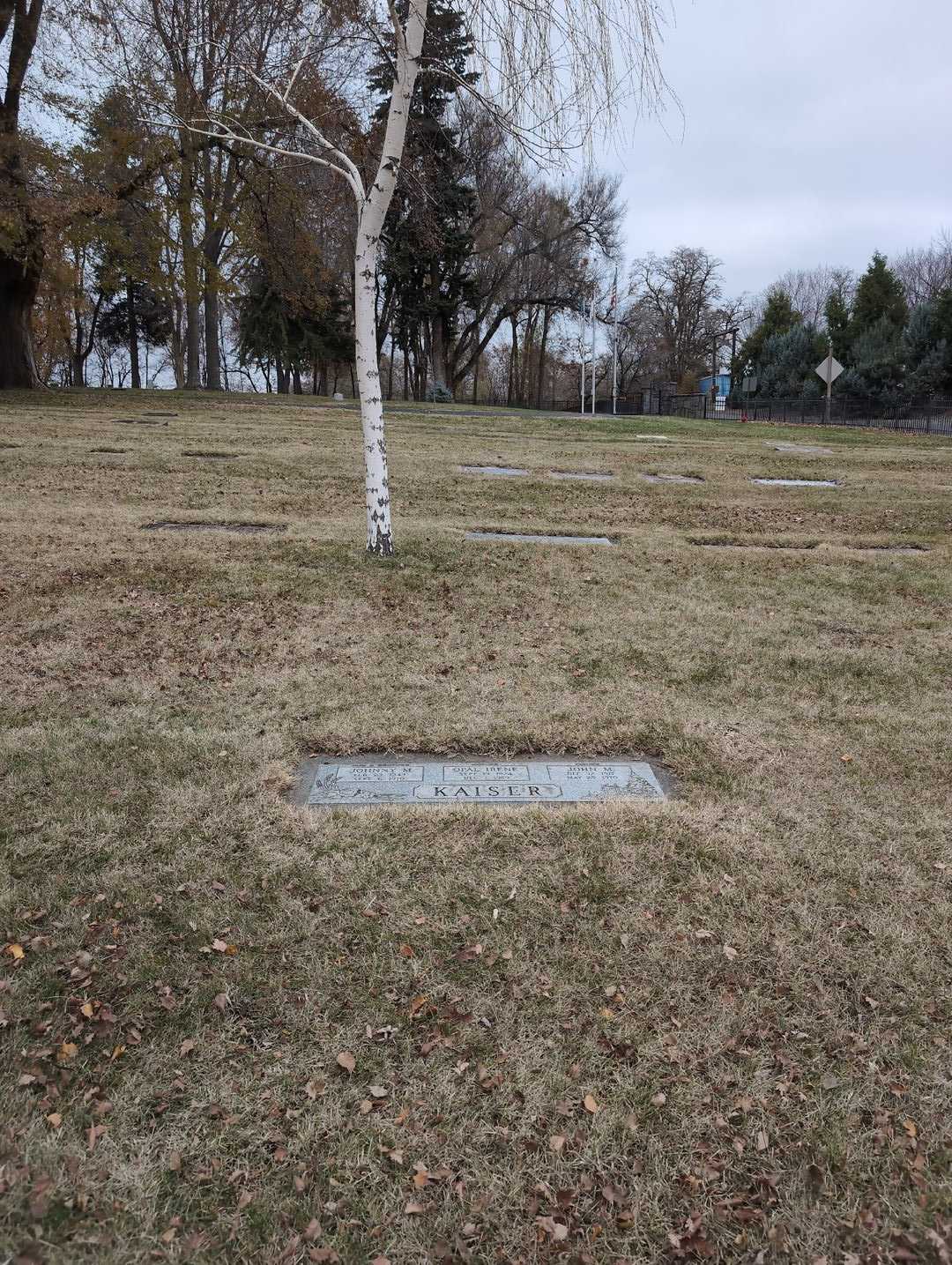 Johnny M. Kaiser's grave. Photo 2