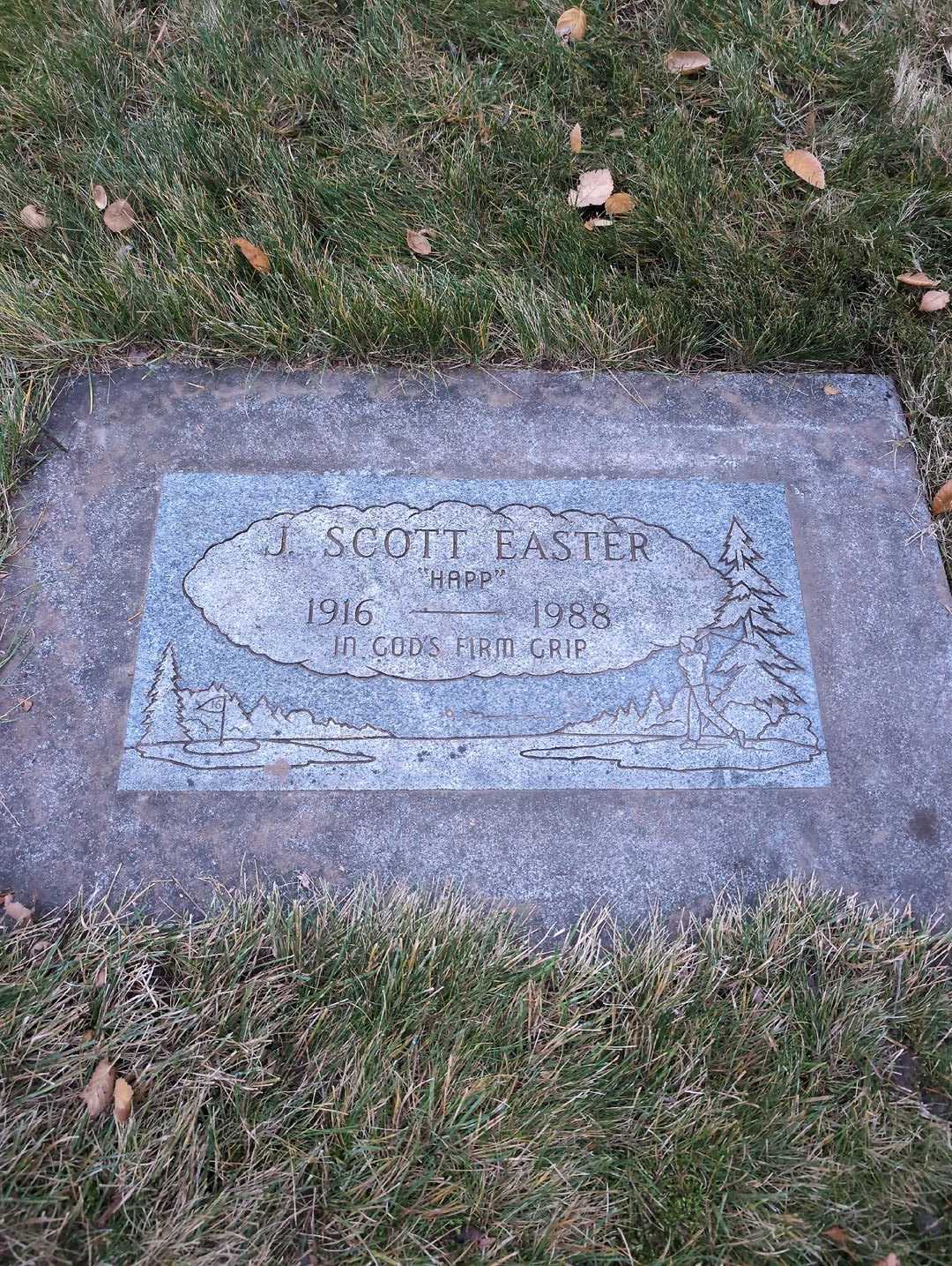 J. Scott "Happ" Easter's grave. Photo 3
