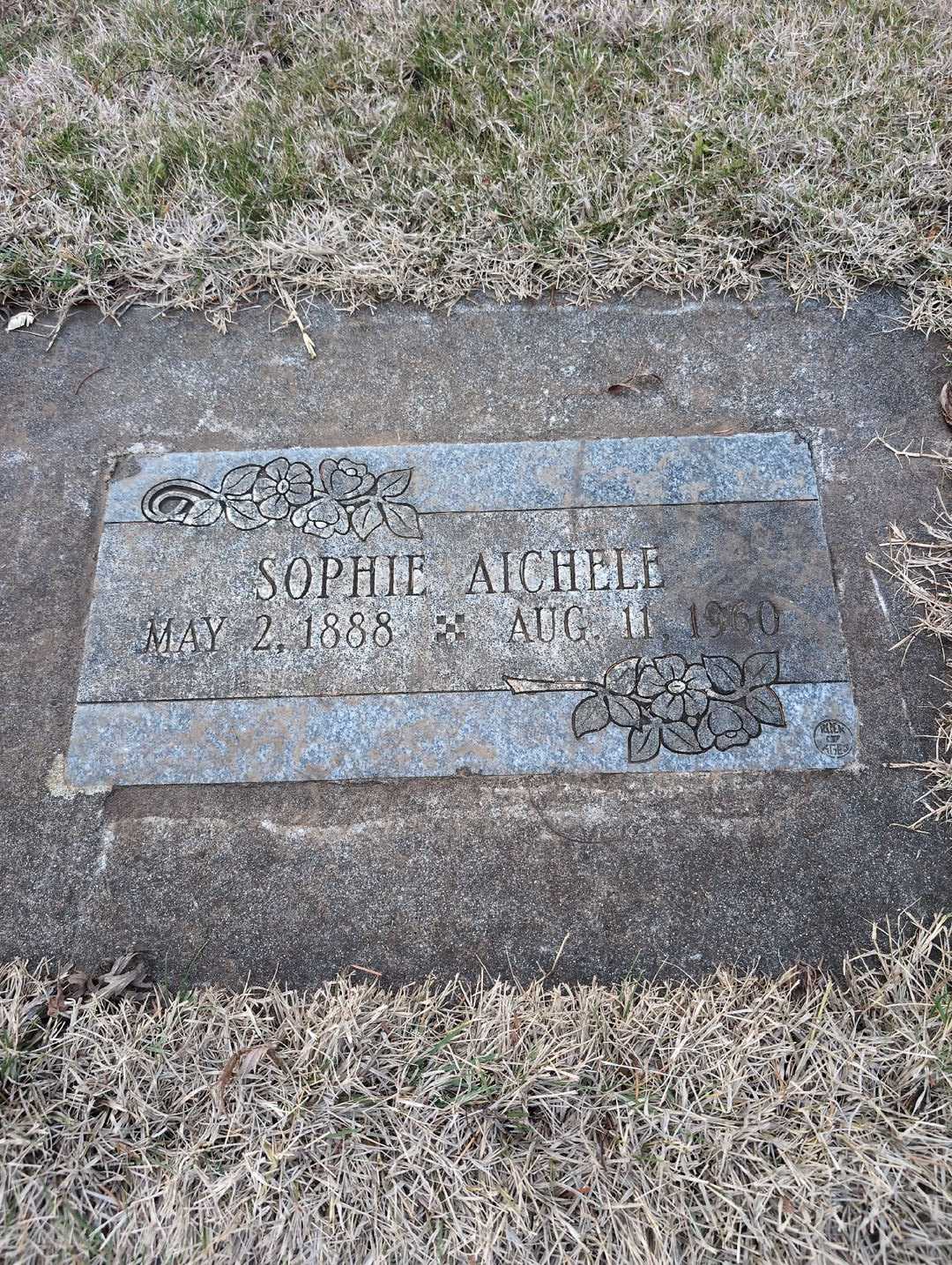 Sophie Aichele's grave. Photo 3