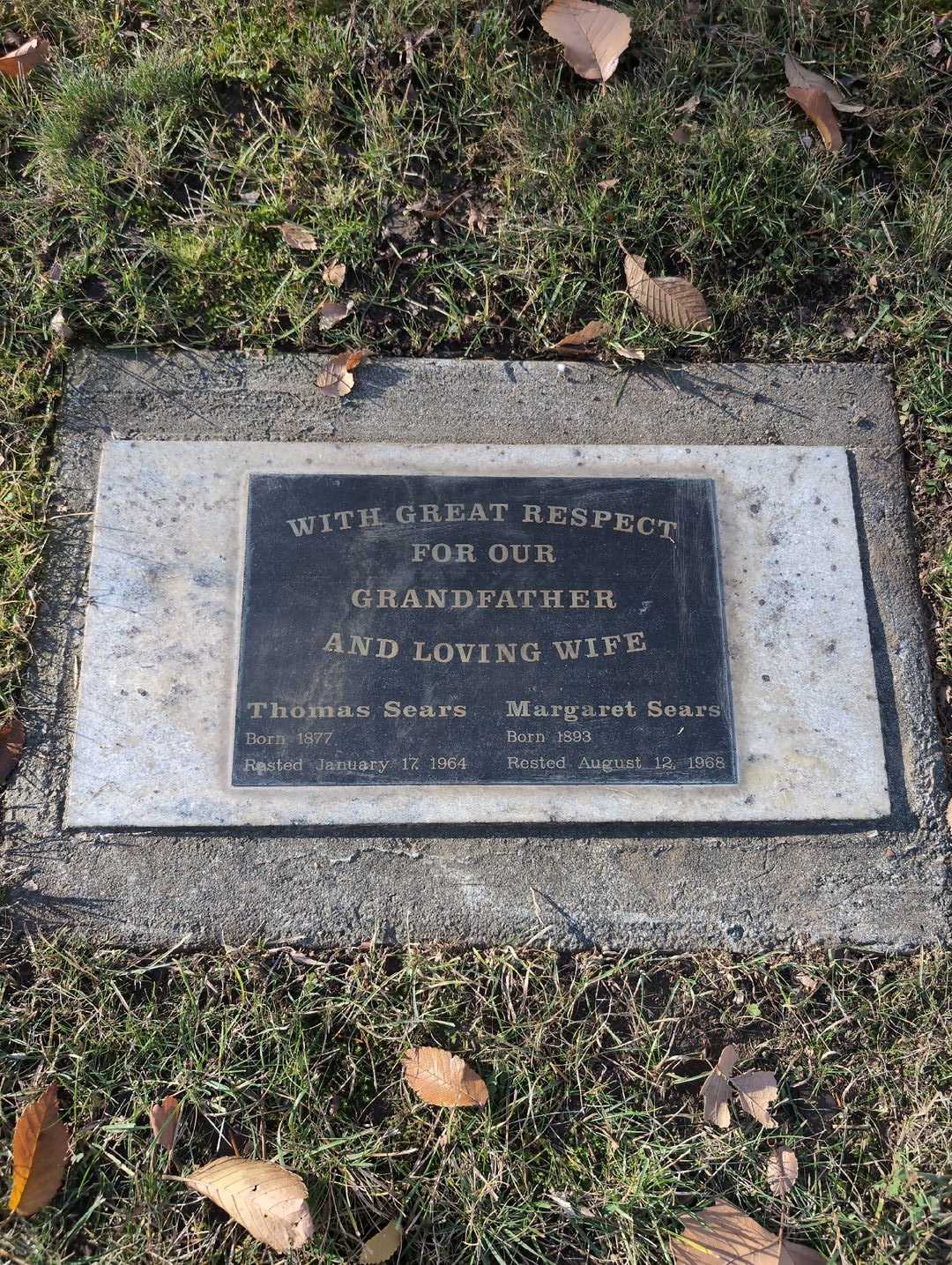 Mary E. Rader's grave