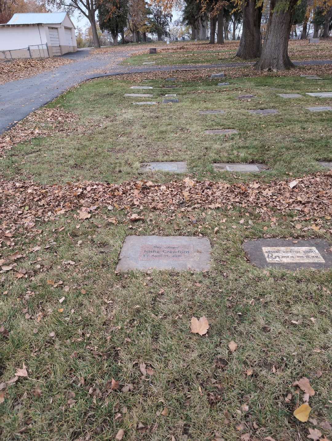 Nisha Crawford's grave. Photo 2
