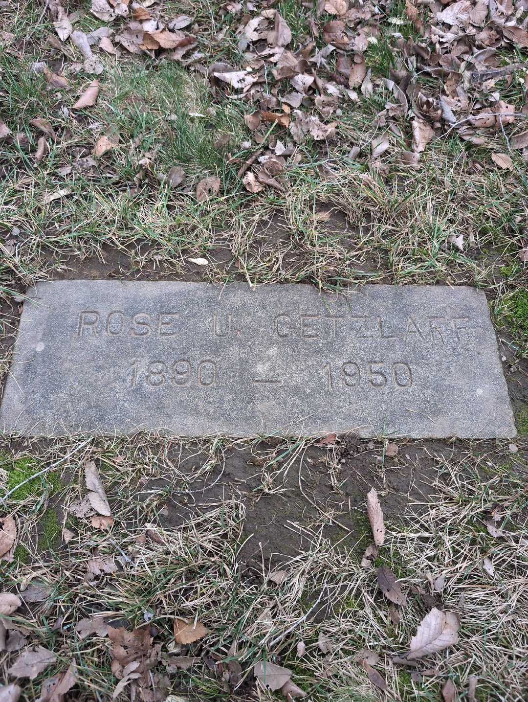 Rose Unruh Getzlaff's grave. Photo 3