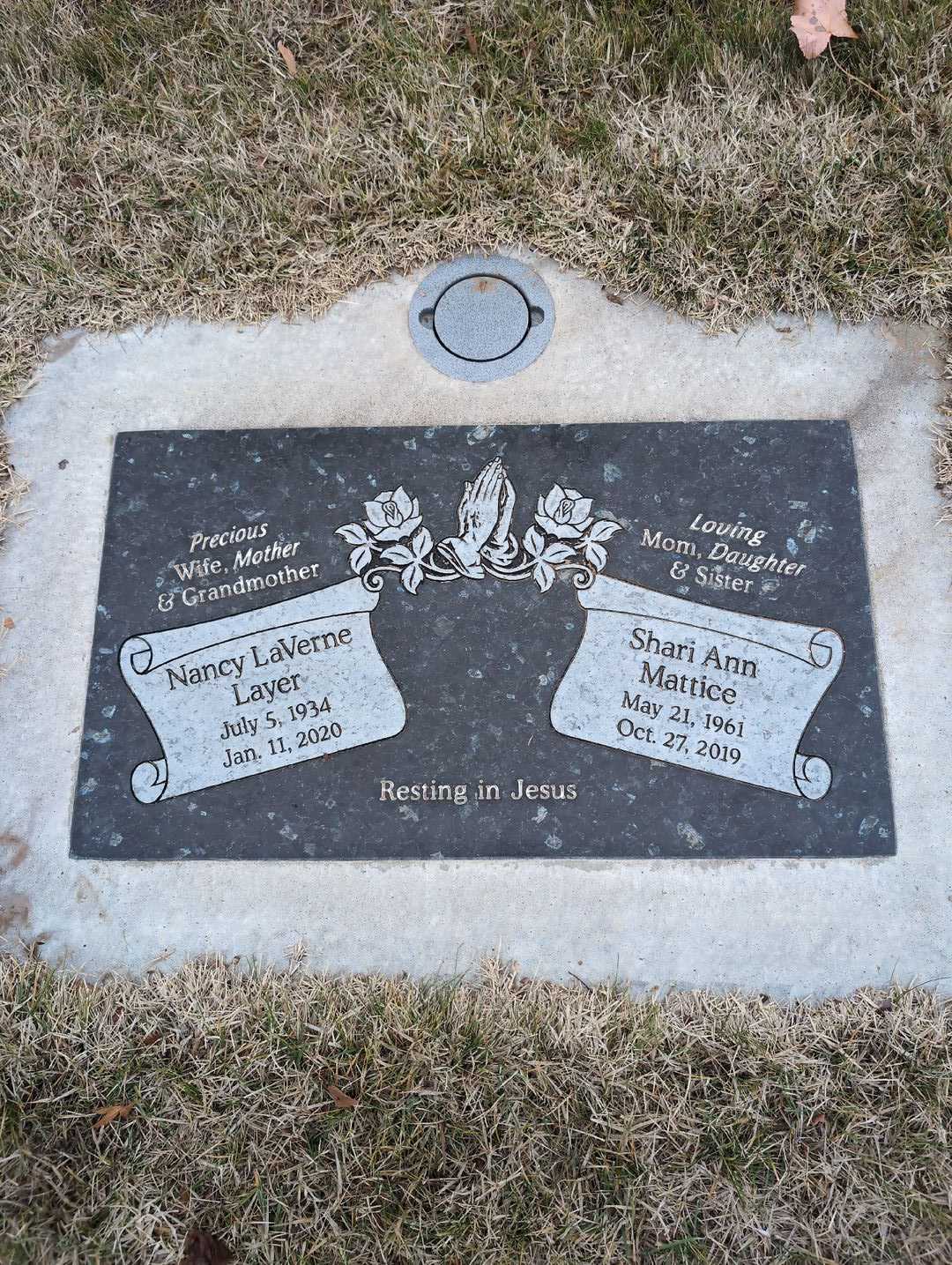 Nancy LaVerne Layer's grave. Photo 3