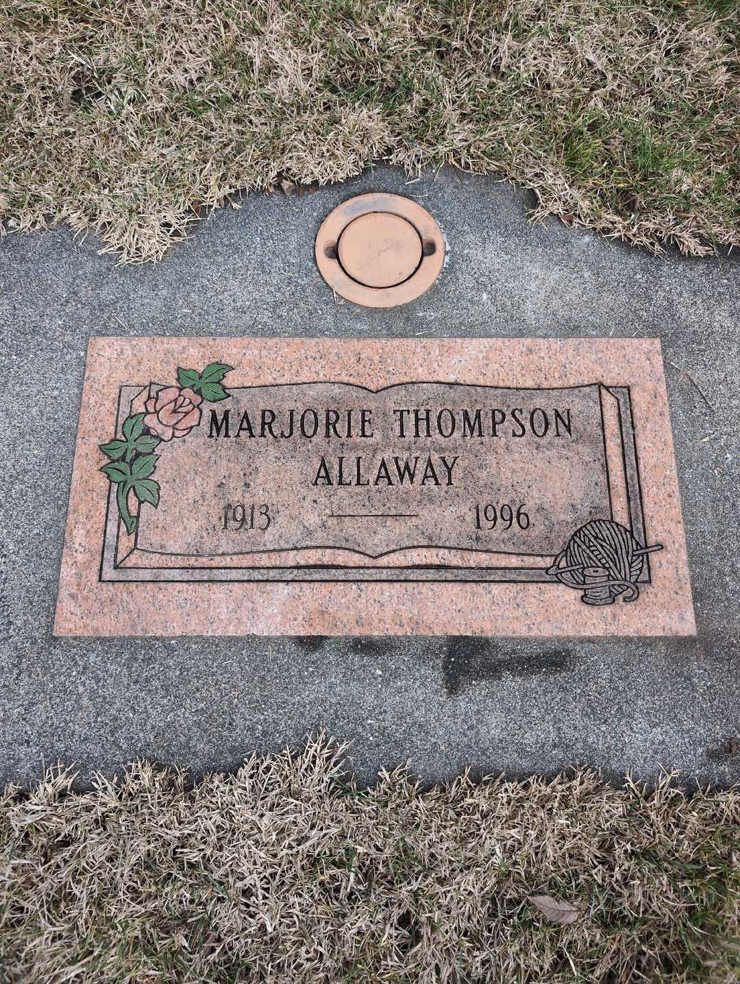 Marjorie Thompson Allaway's grave. Photo 3