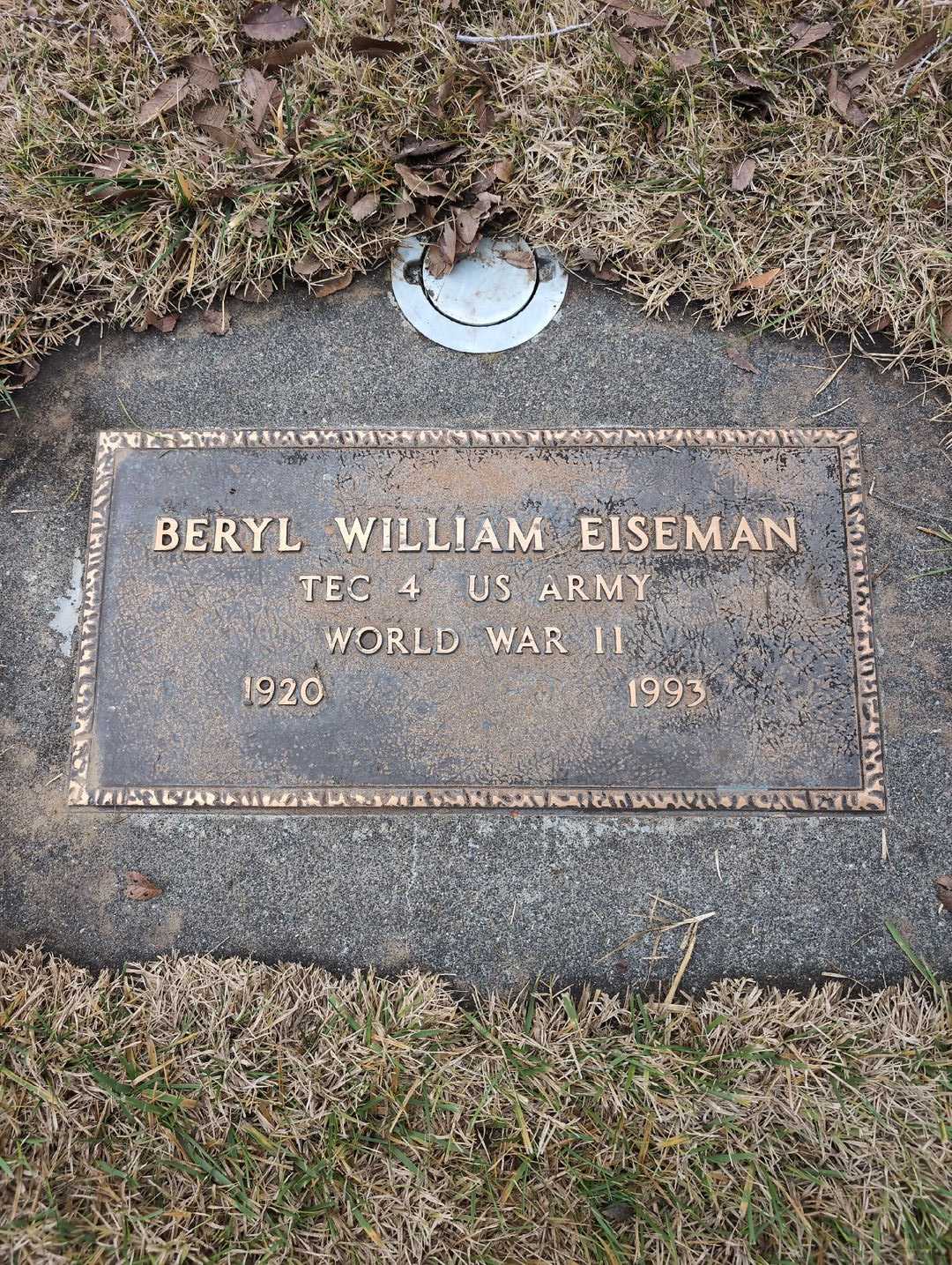 Beryl William Eiseman's grave. Photo 3