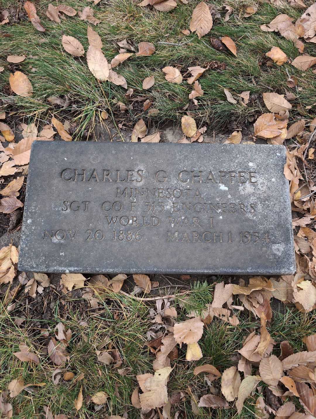 Charles G. Chaffee's grave. Photo 3