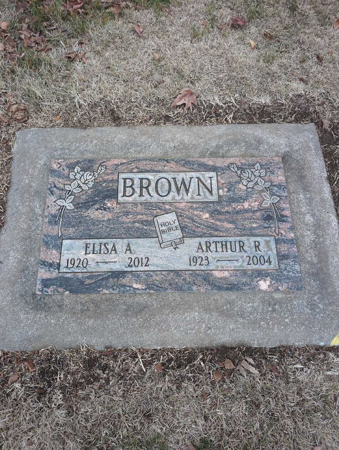 Alma Calkins Emery Demmert's grave. Photo 1
