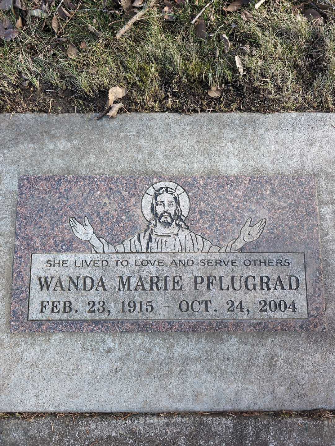 Willis M. Pflugrad's grave. Photo 5