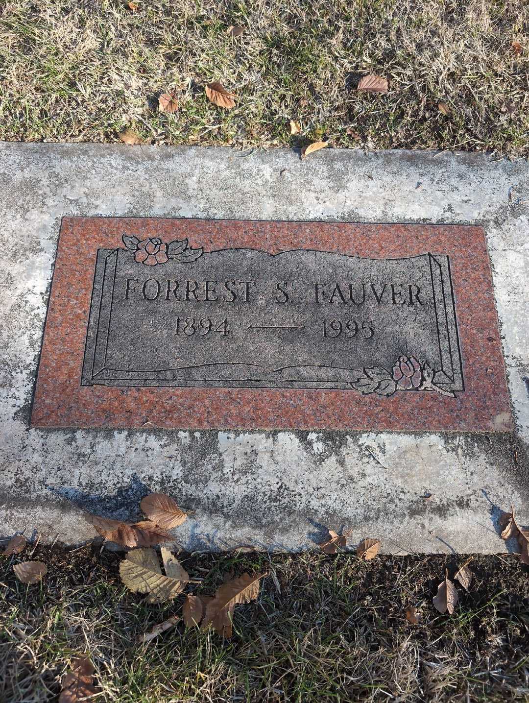 Forrest S. Fauver's grave. Photo 3