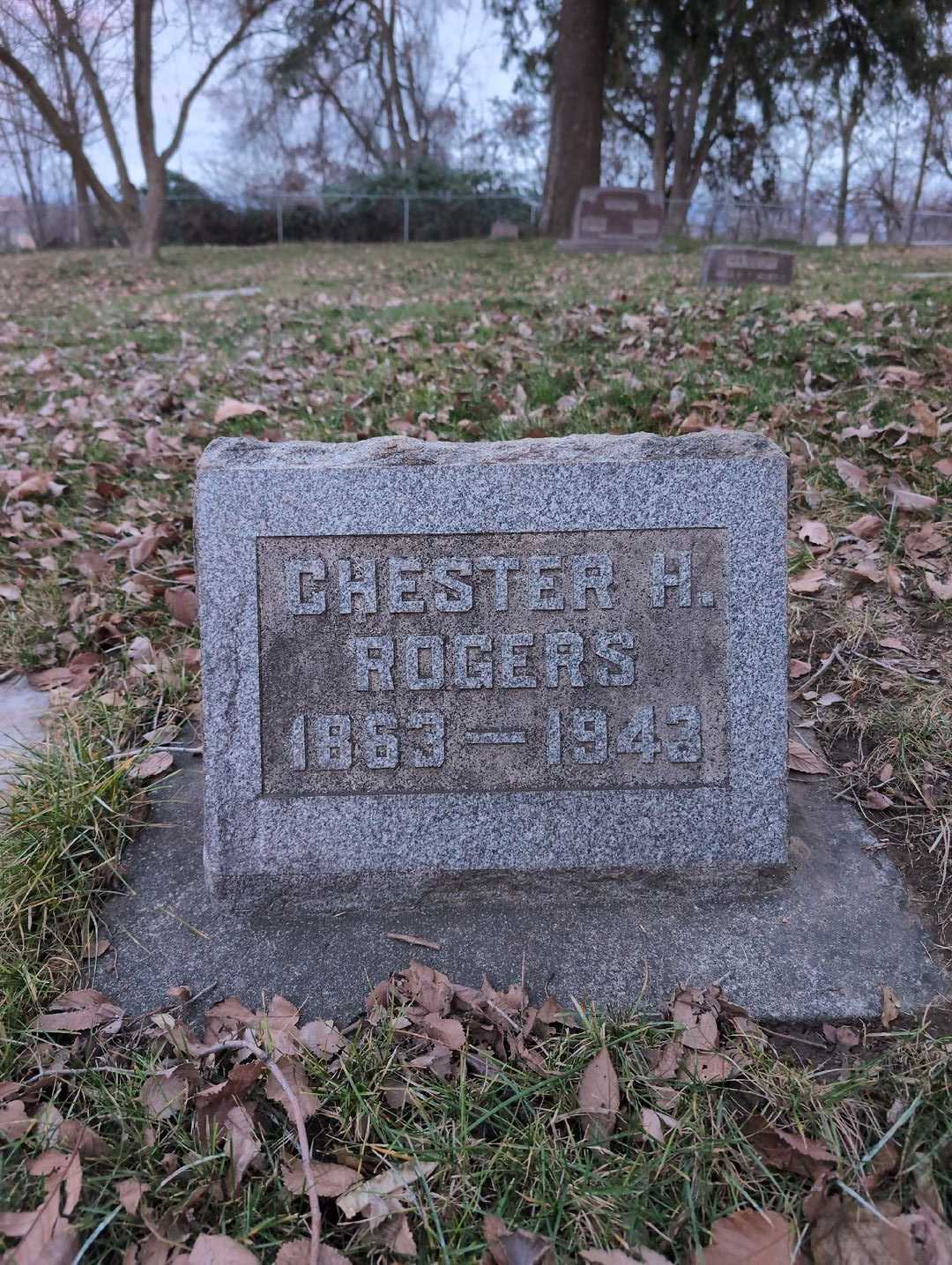 Chester Henry Rogers's grave. Photo 3