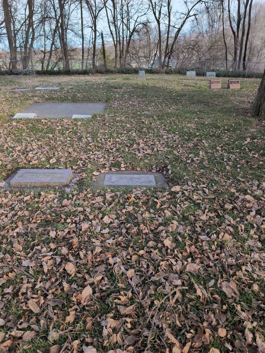 Ina L. Moore's grave. Photo 2