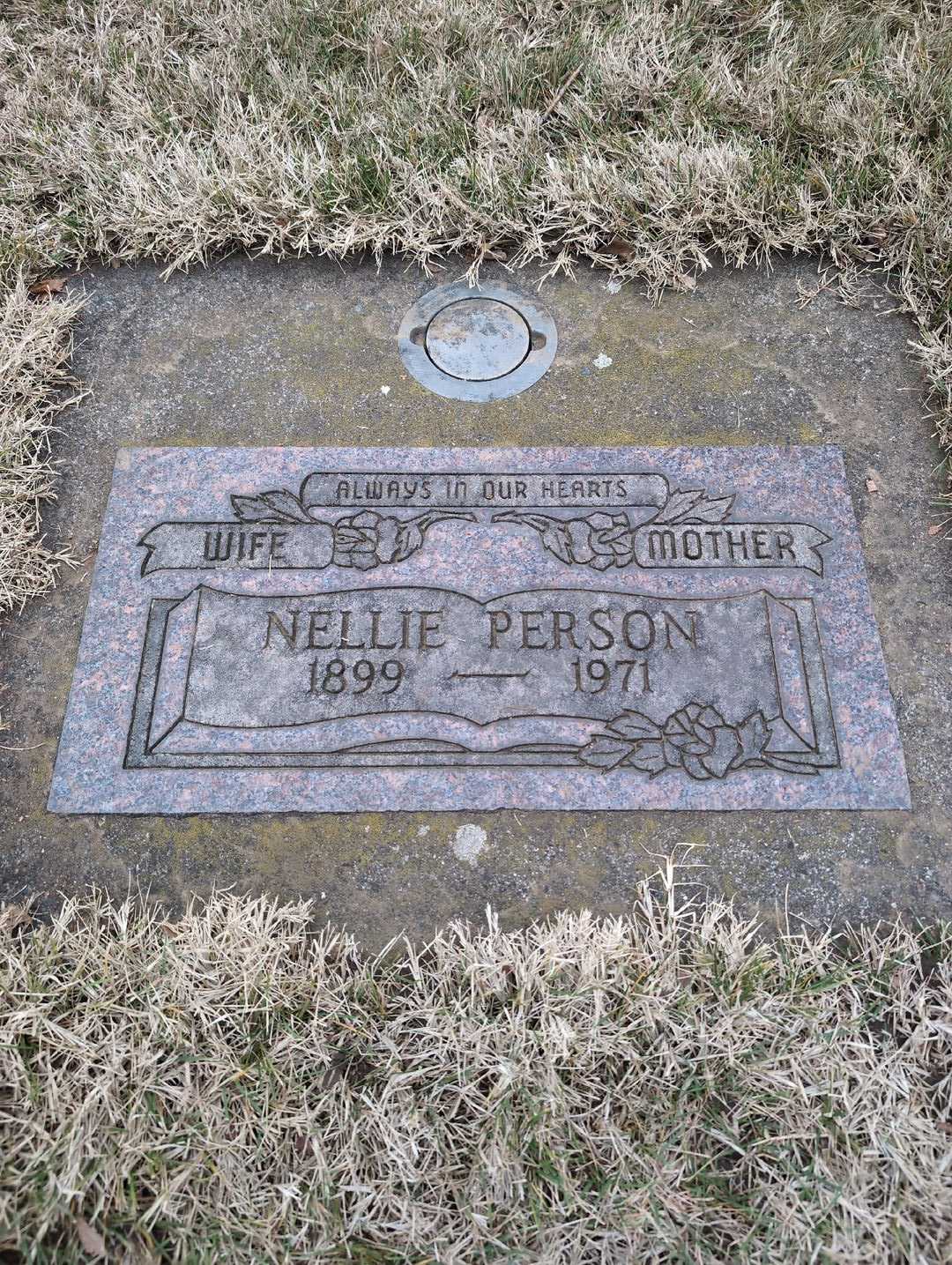 Nellie Person's grave. Photo 3
