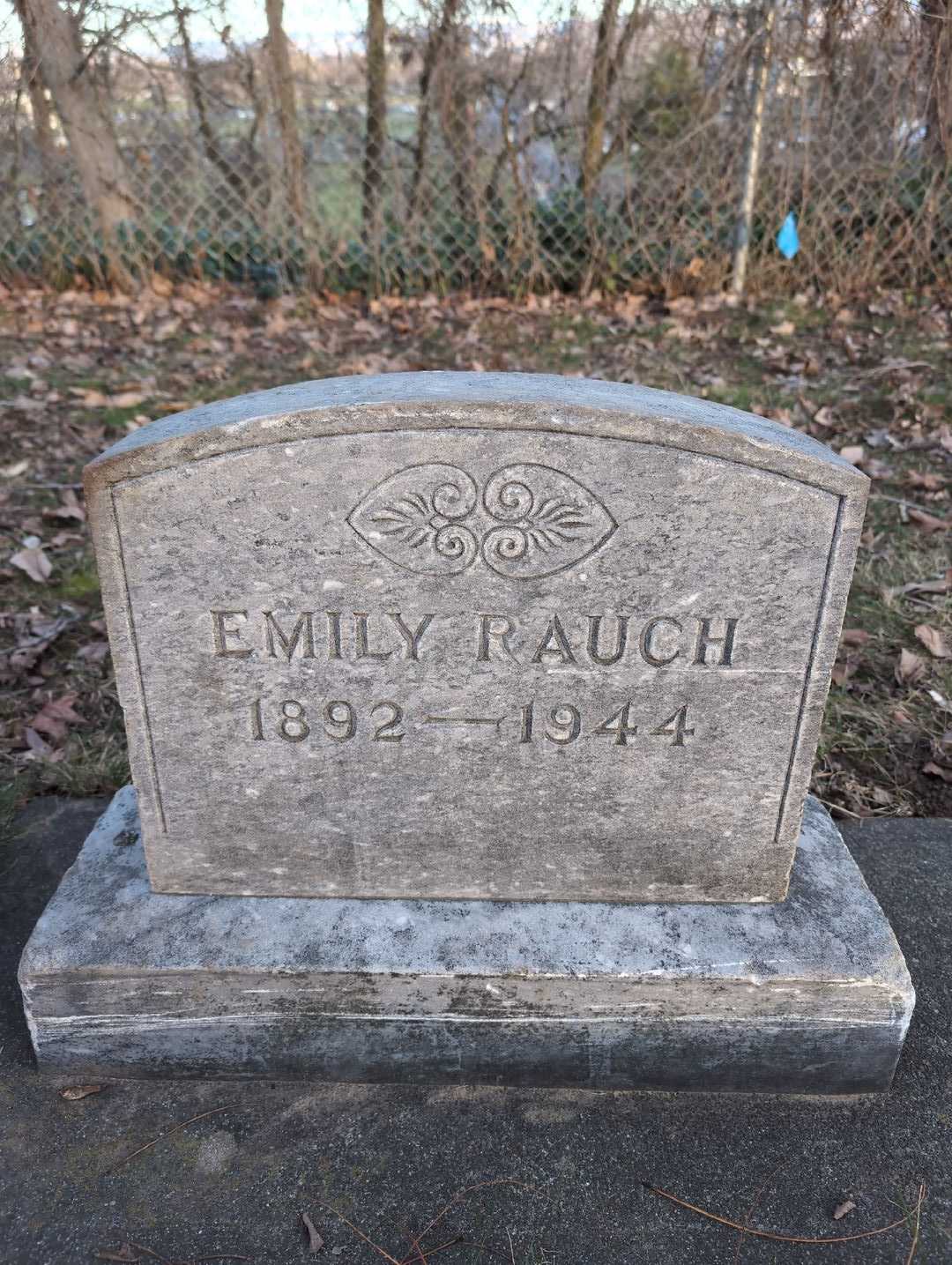 Emily Rauch's grave. Photo 3