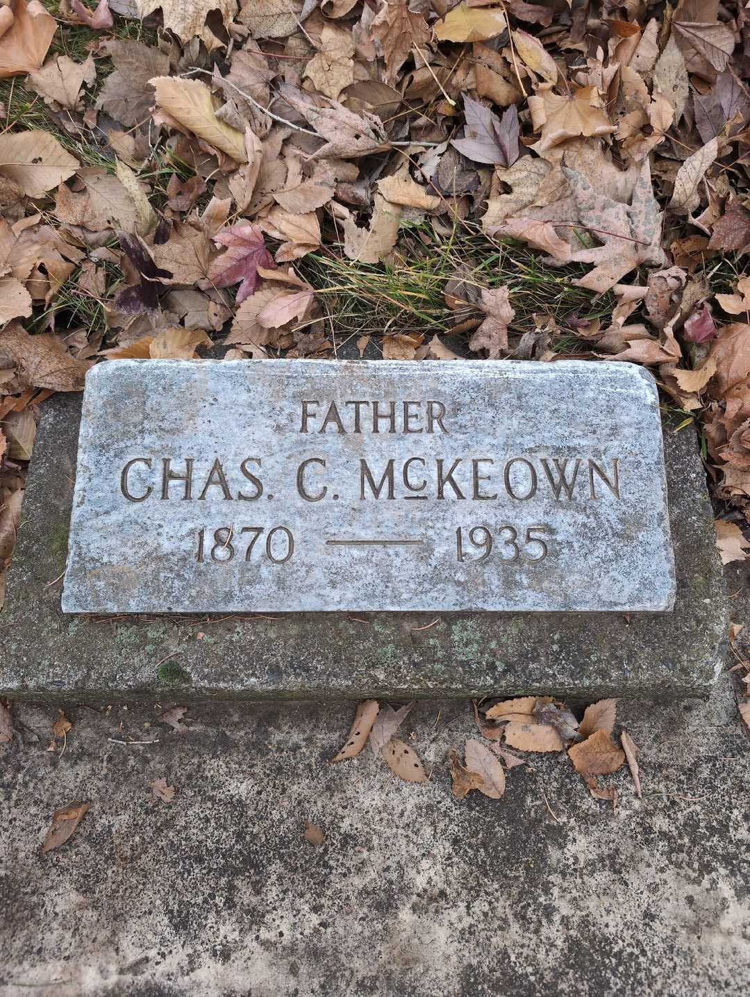 Charles C. "Chas." McKeown's grave. Photo 3