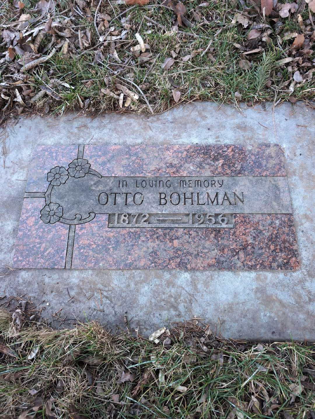 Otto Bohlman's grave. Photo 3
