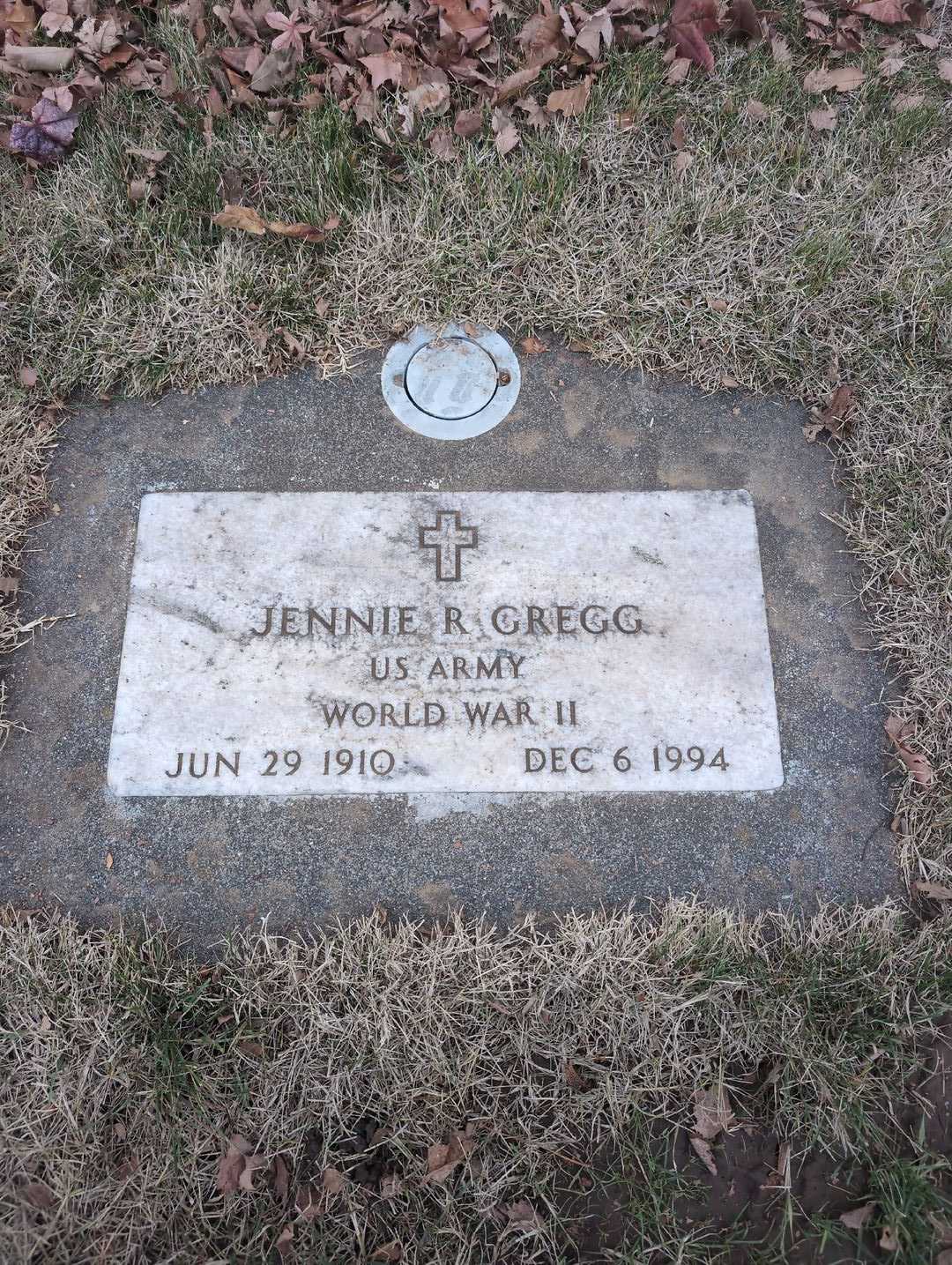 Jennie R. Gregg's grave. Photo 3