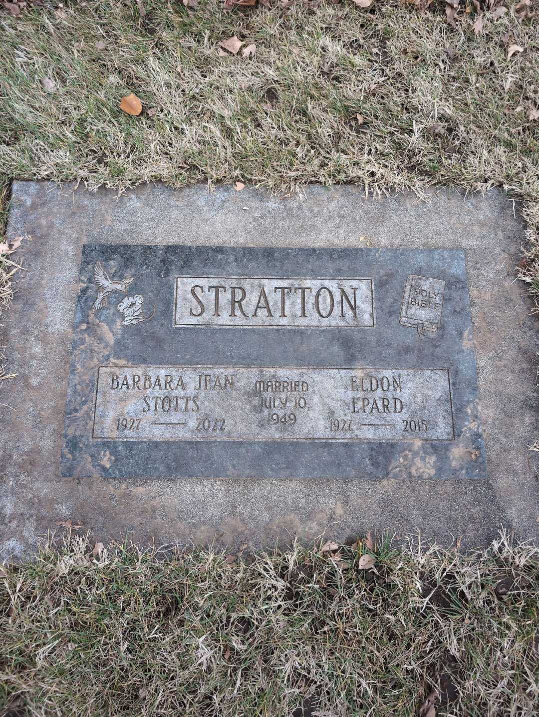 Barbara Jean Stotts  Stratton's grave. Photo 3