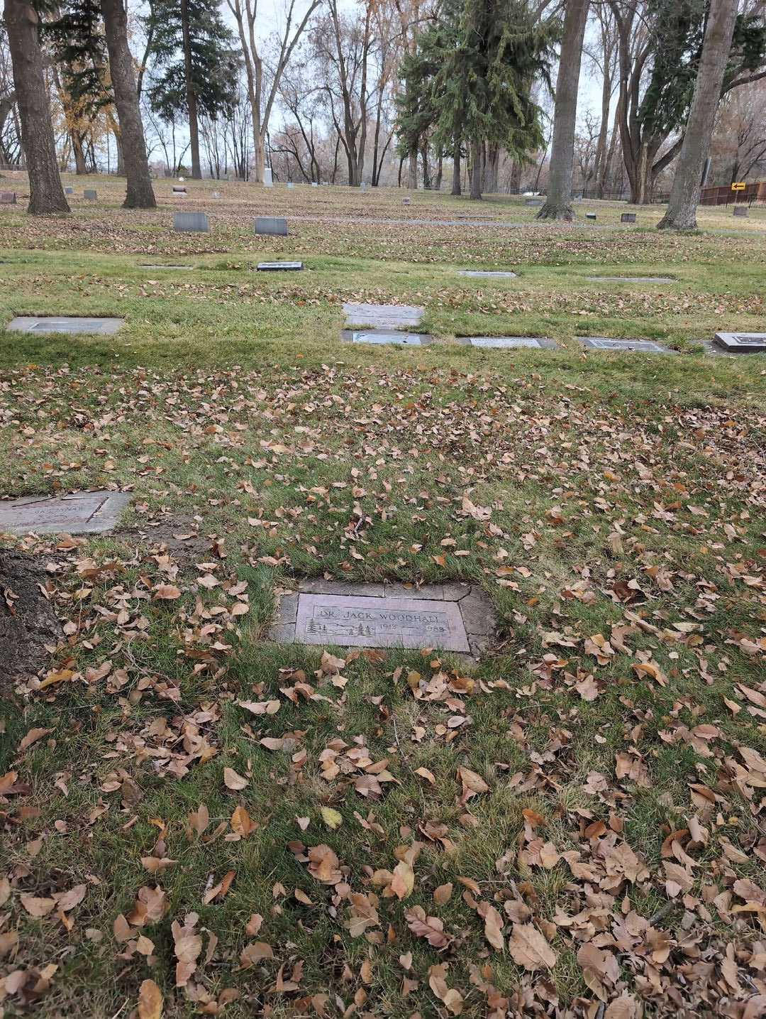 Doctor Jack A. Woodhall's grave. Photo 2