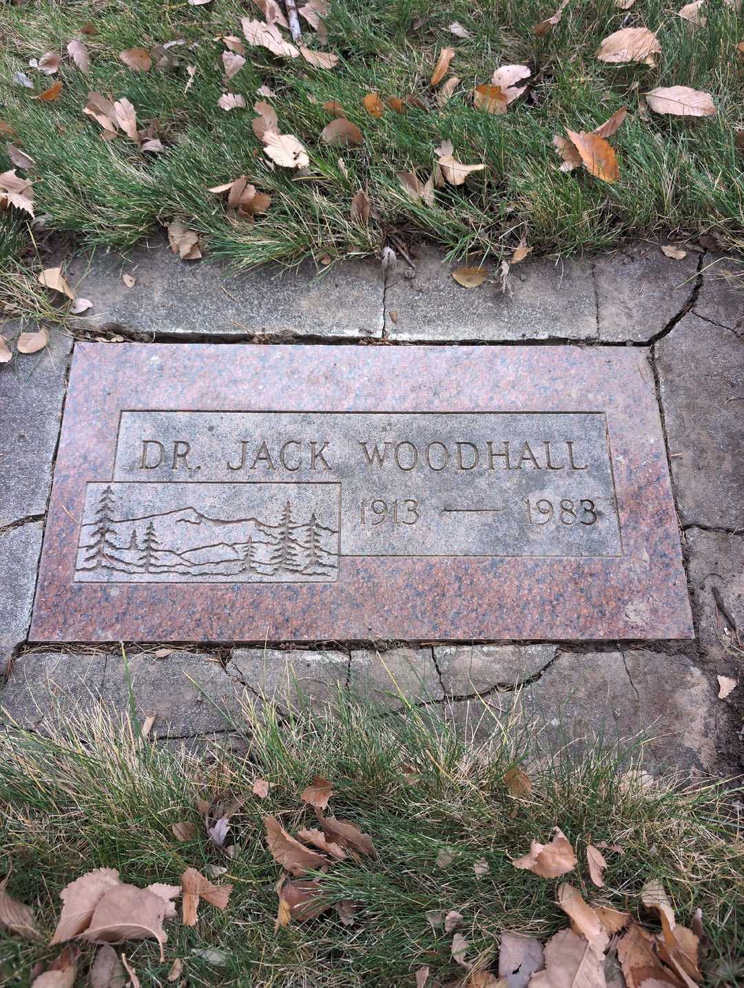 Doctor Jack A. Woodhall's grave. Photo 3