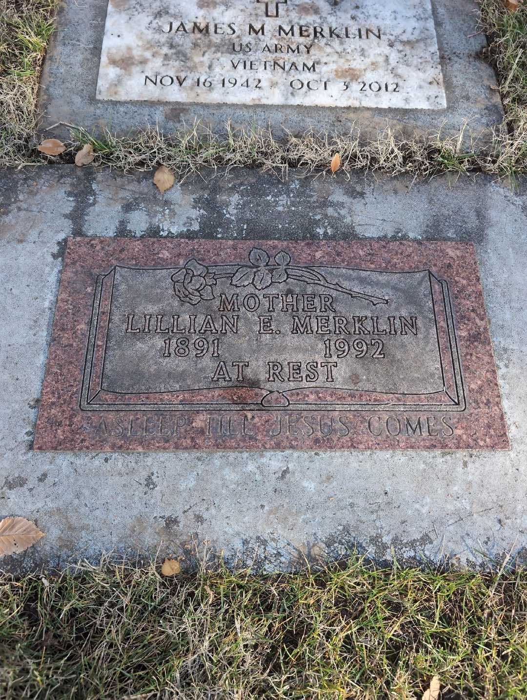Keith Merklin's grave. Photo 3