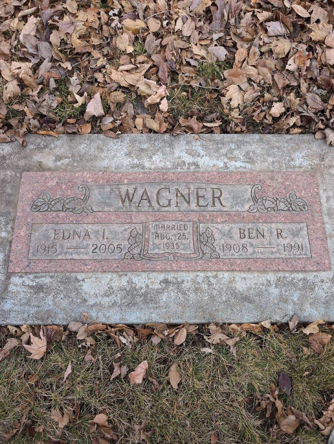 Ben R. Wagner's grave. Photo 3