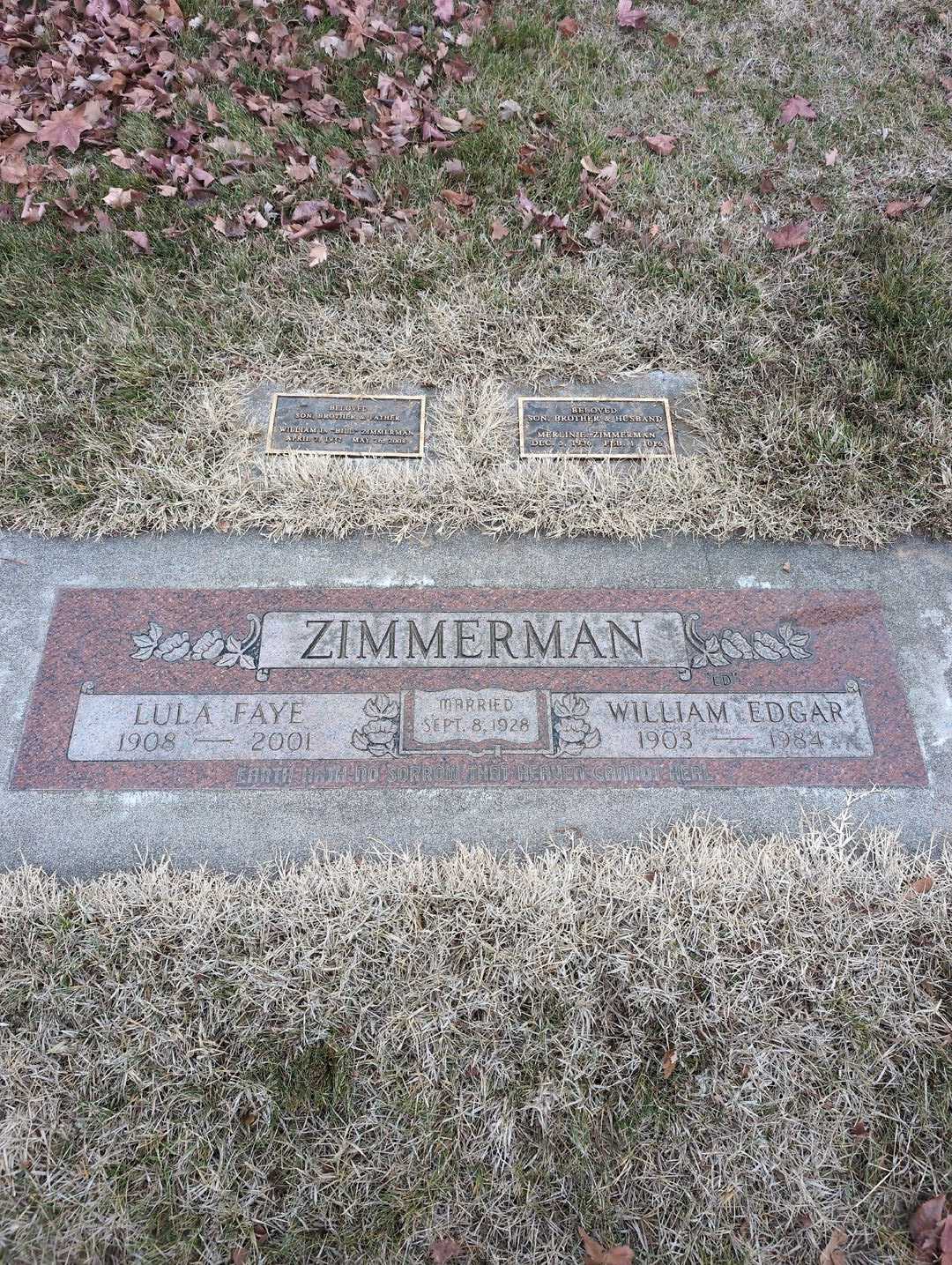 Lula Faye Zimmerman's grave. Photo 3