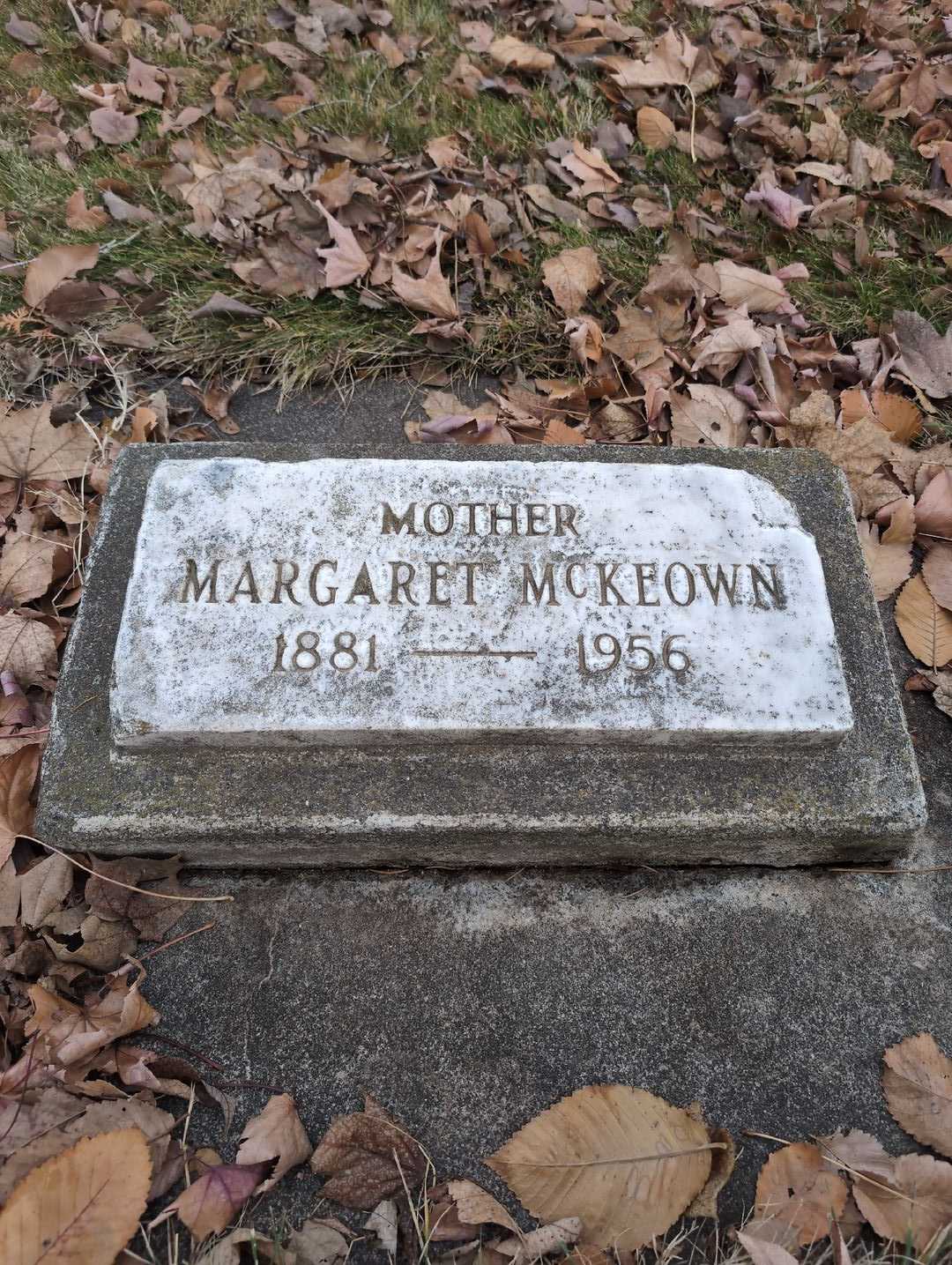 Margaret McKeown's grave. Photo 3