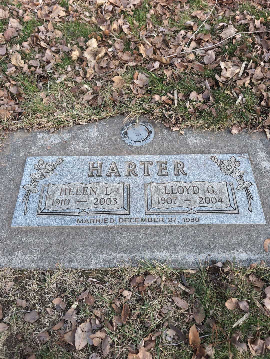 Lloyd G. Harter's grave. Photo 3