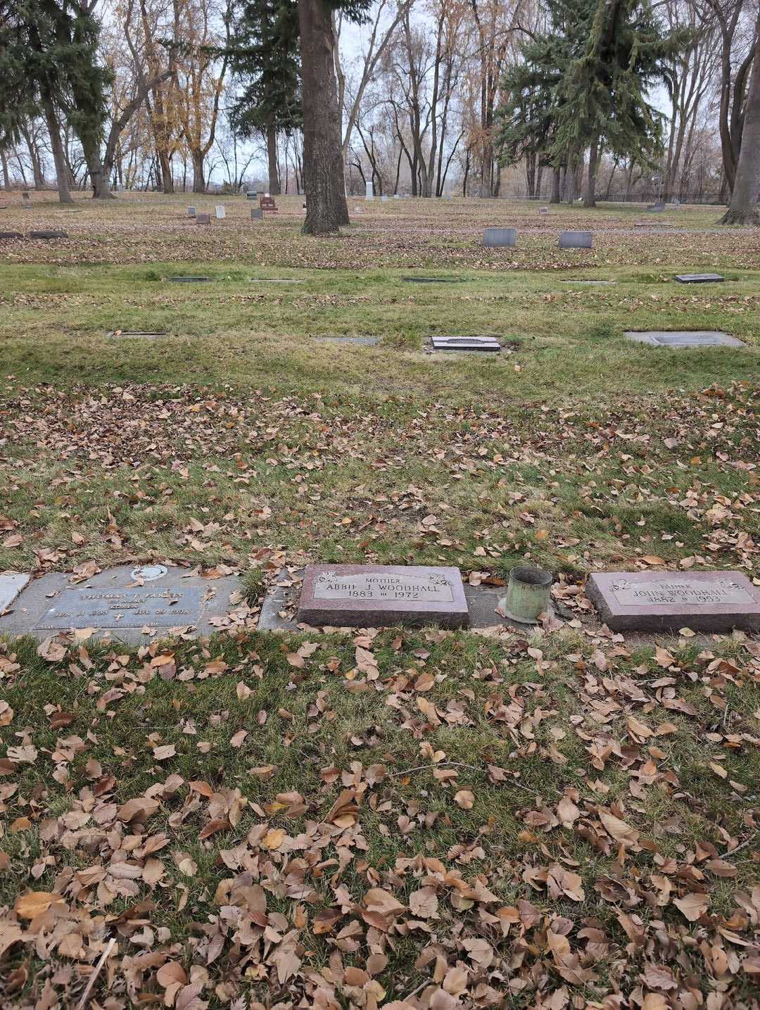 Abbie J. Woodhall's grave. Photo 2