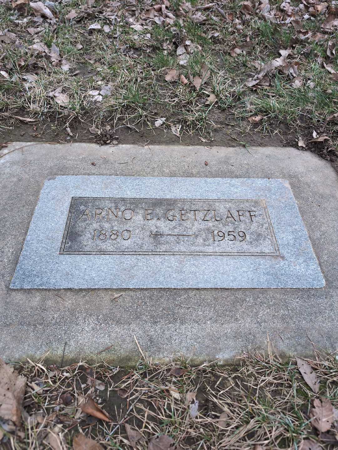 Arno E. Getzlaff's grave. Photo 3