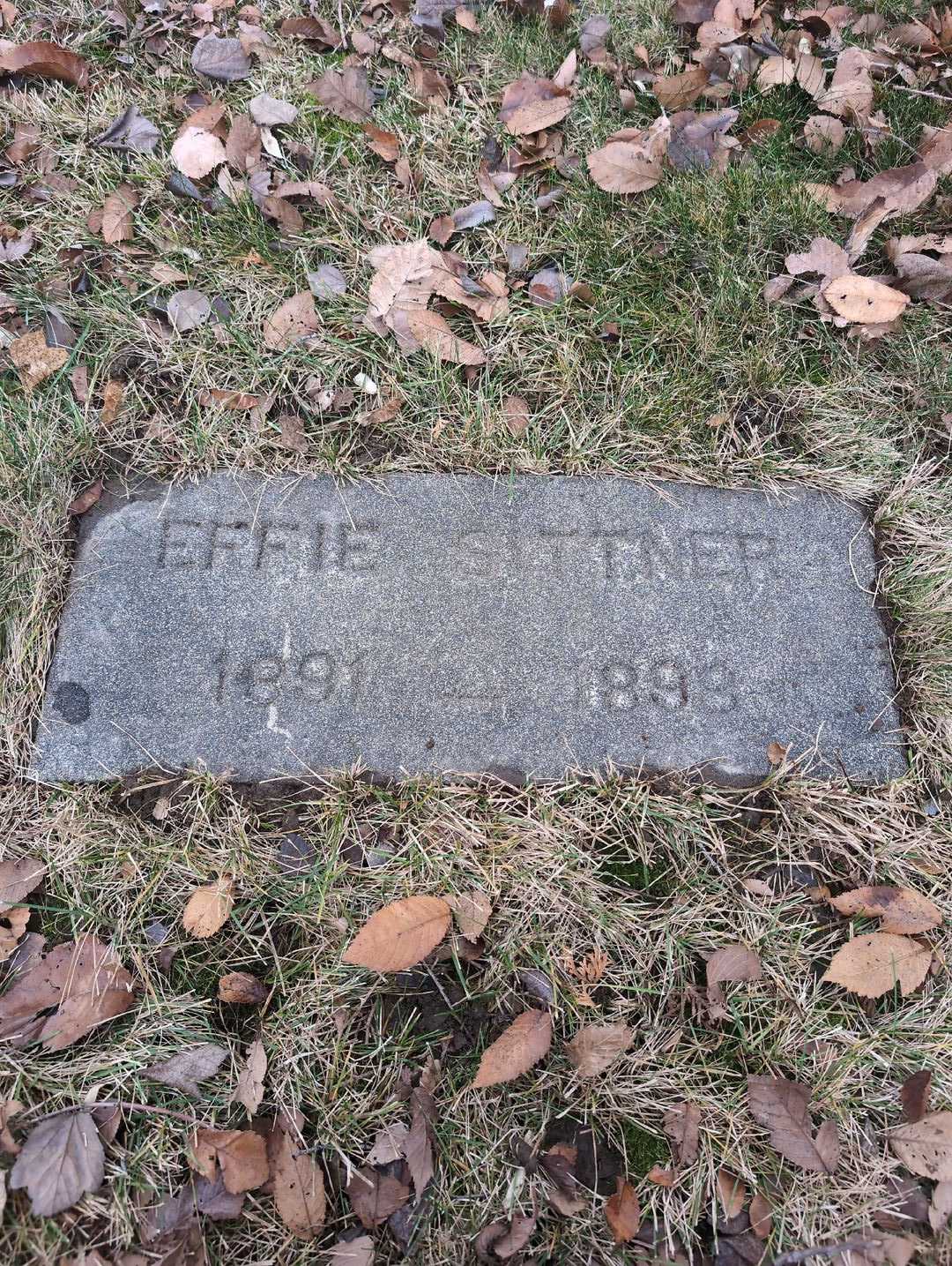 Effie Sittner's grave. Photo 3