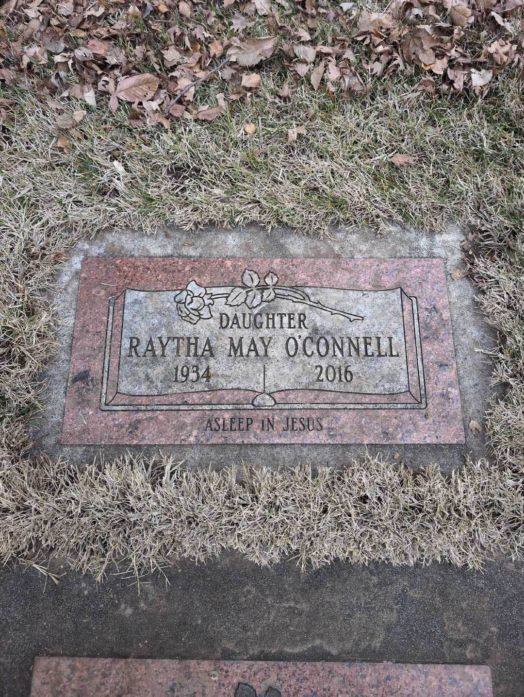 Raytha May O'Connell's grave. Photo 4