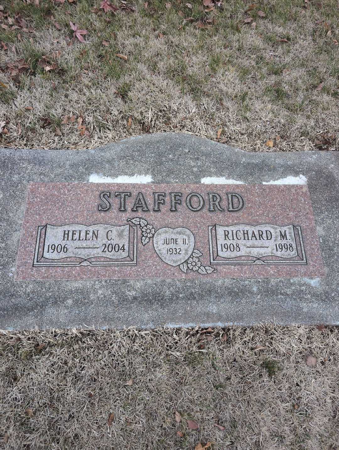 Helen C. Stafford's grave. Photo 3