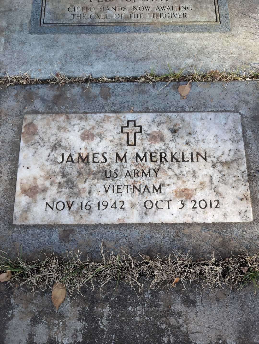 Keith Merklin's grave. Photo 5