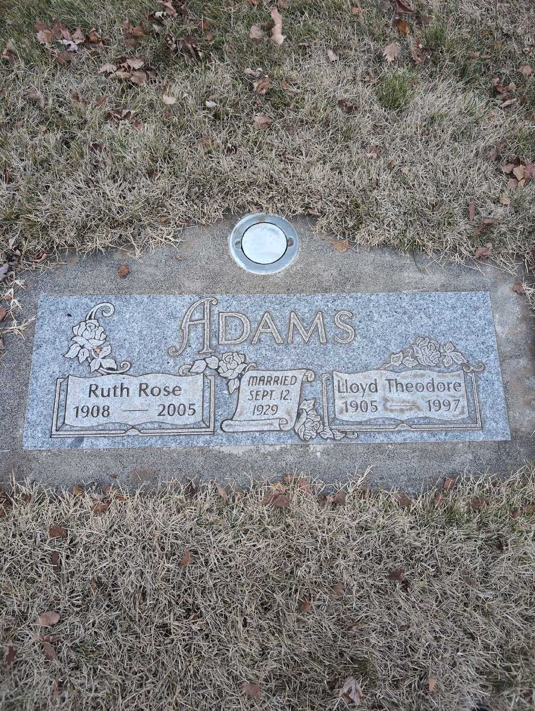 Ruth Rose Adams's grave. Photo 3