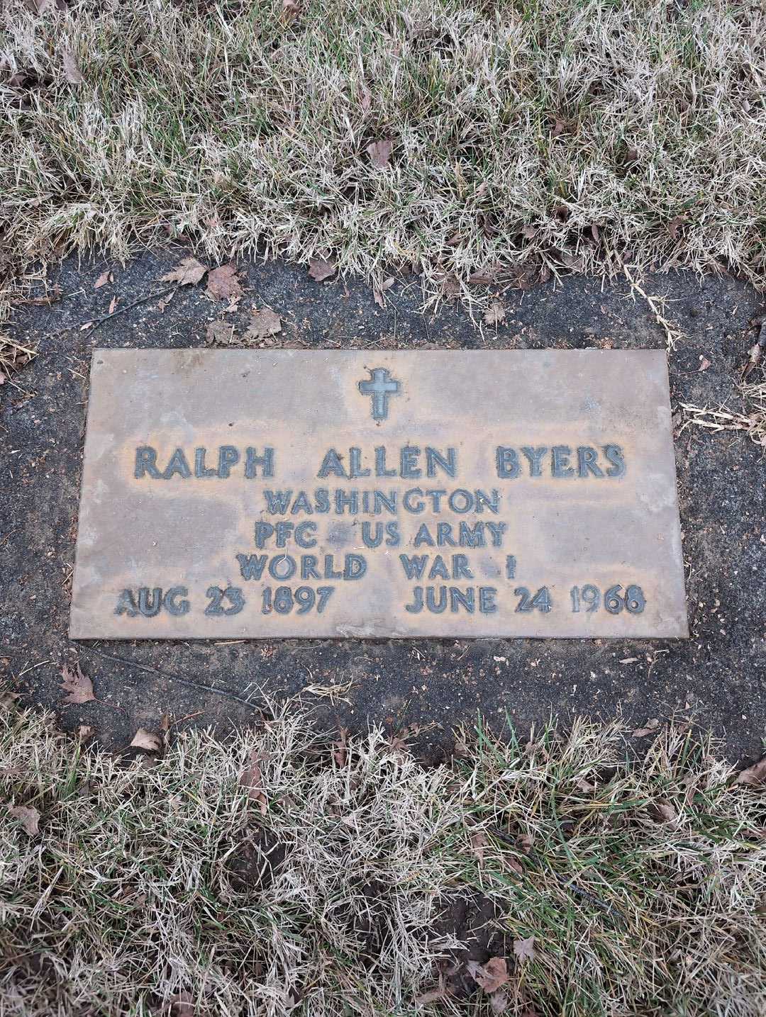 Ralph Allen Byers's grave. Photo 3