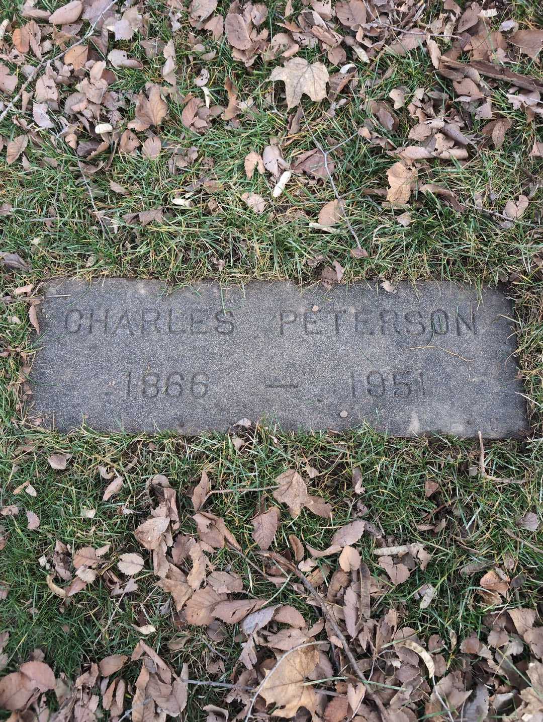 Charles E. Peterson's grave. Photo 3