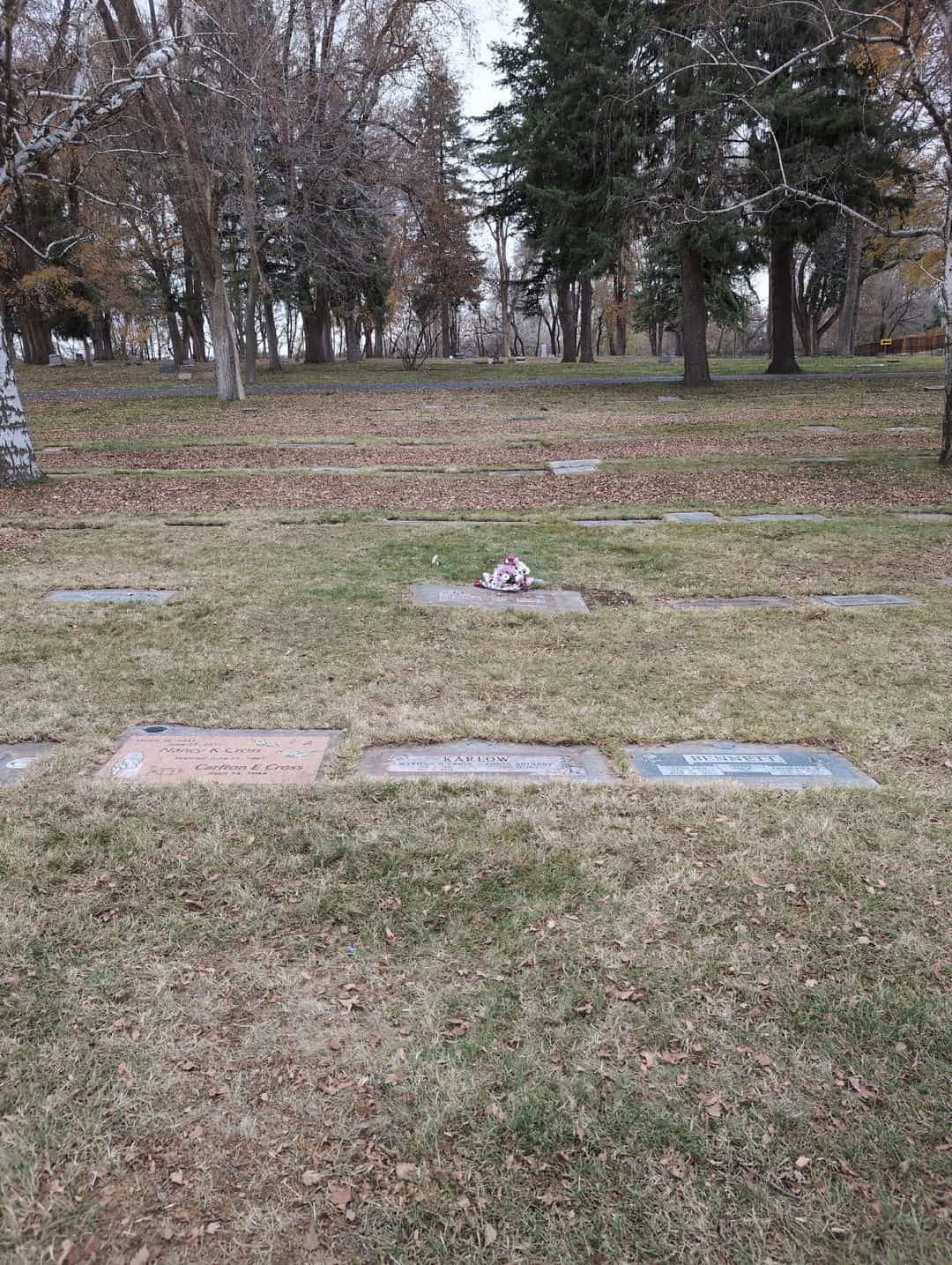 Edwin Karlow's grave. Photo 2