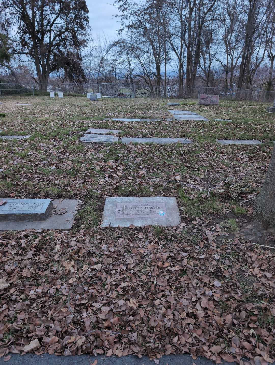 Edith B. Leonard's grave. Photo 2