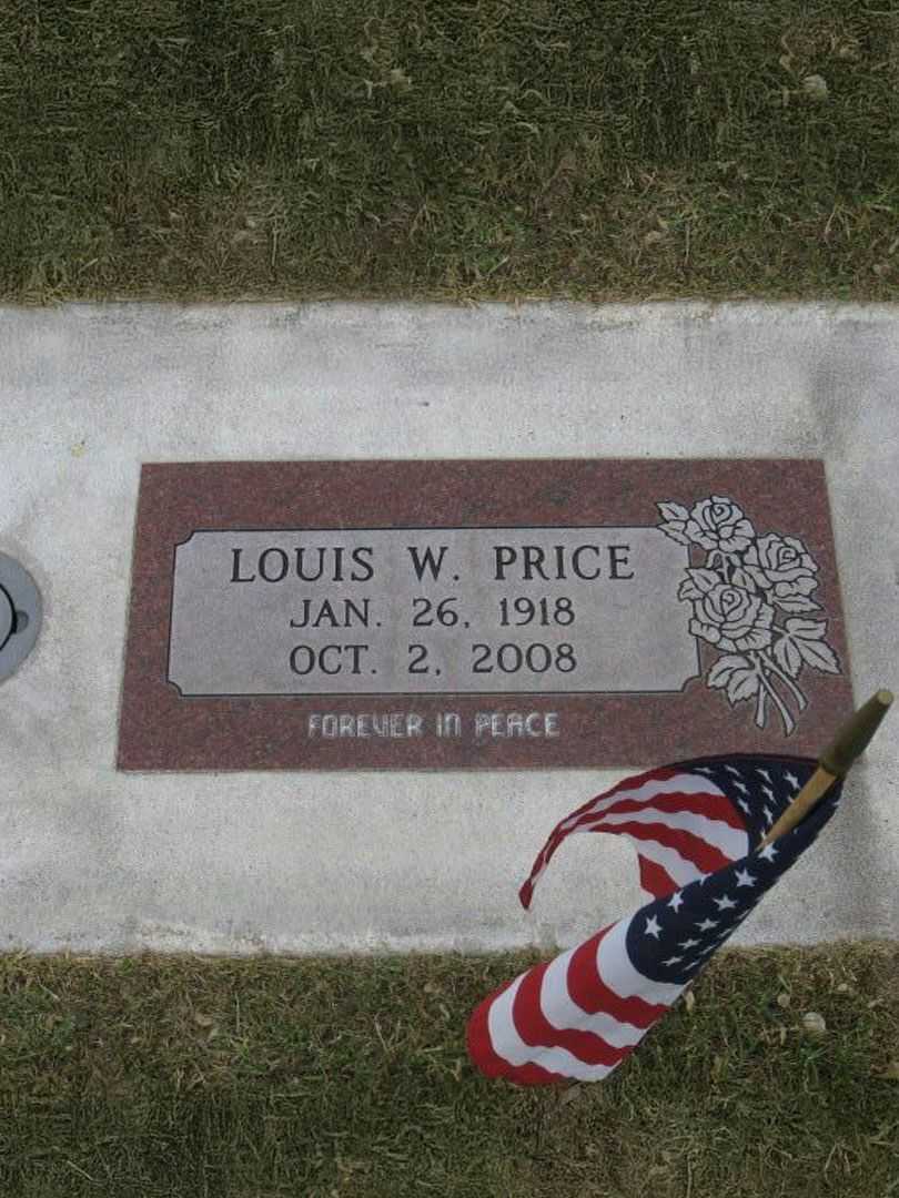 Louis W. Price's grave. Photo 4
