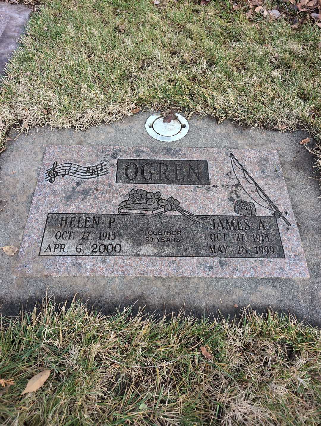 James A. Ogren's grave. Photo 3