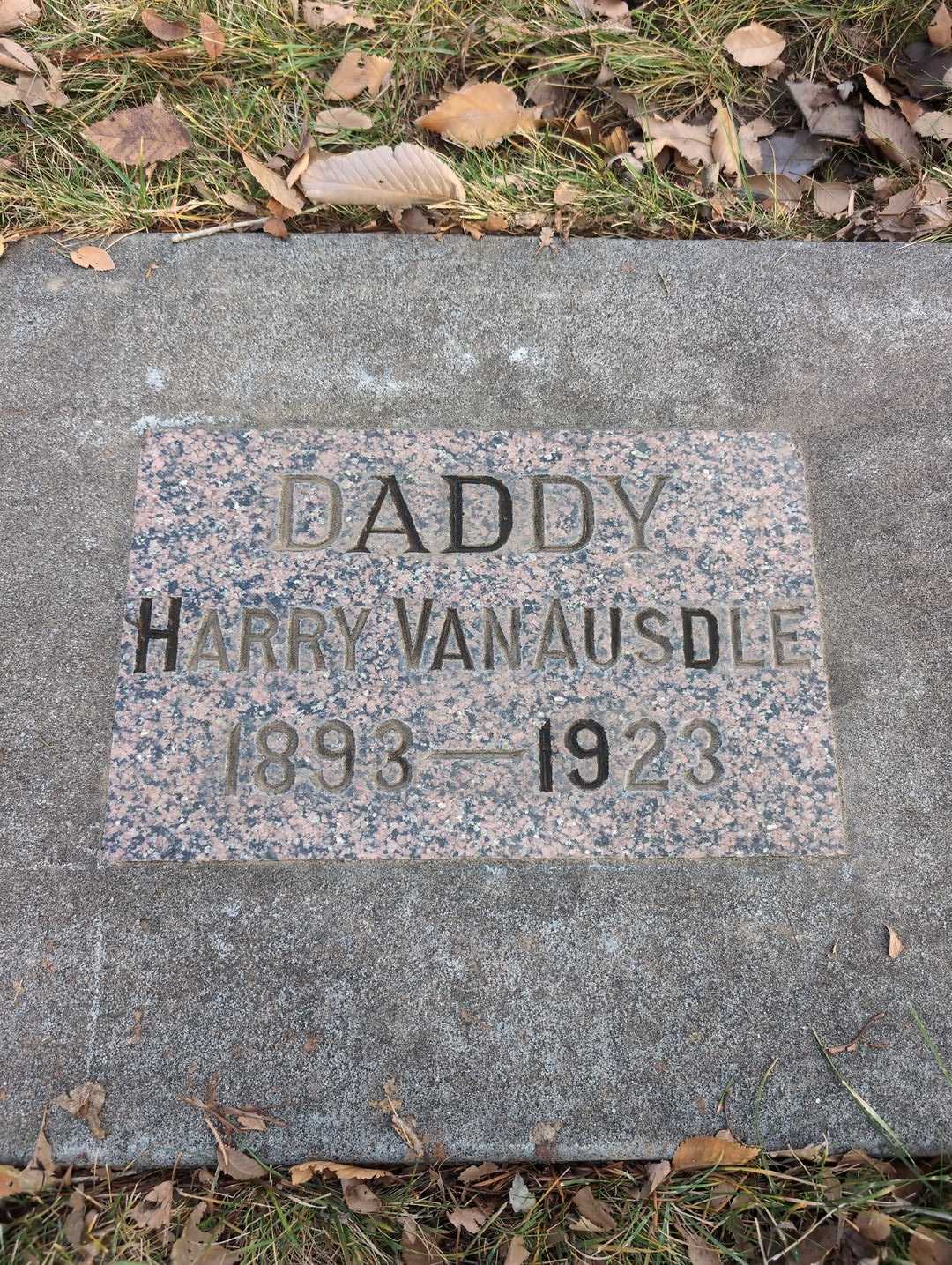 Harry James Van Ausdle's grave. Photo 4