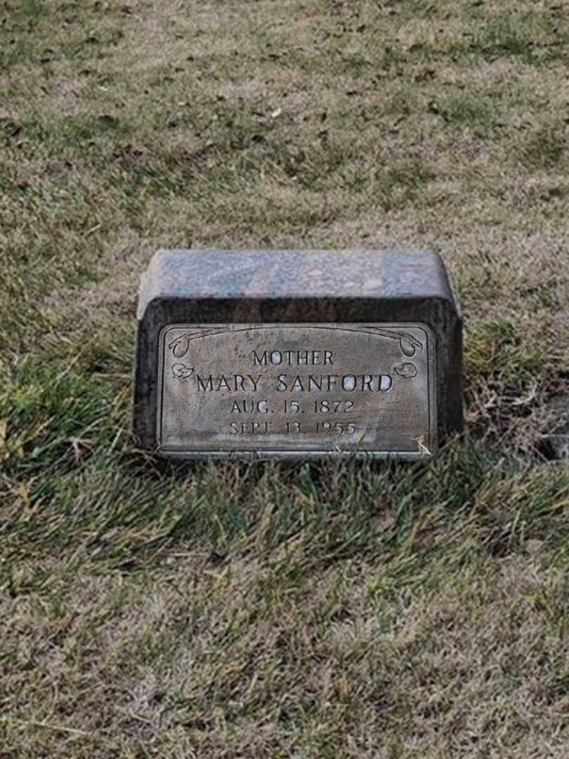 Mary Kanouch Sanford's grave. Photo 3