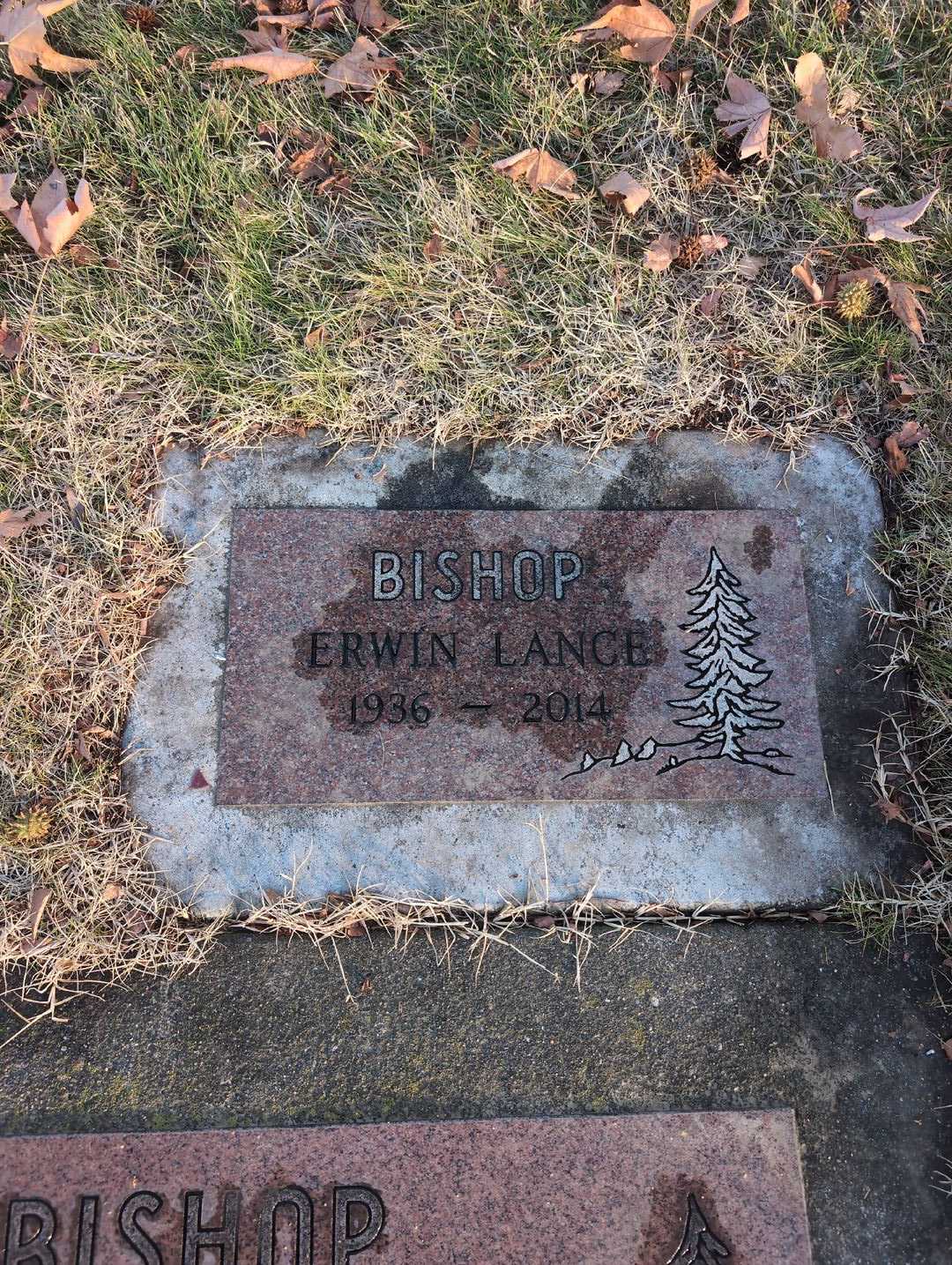 Erwin Lance Bishop's grave. Photo 5
