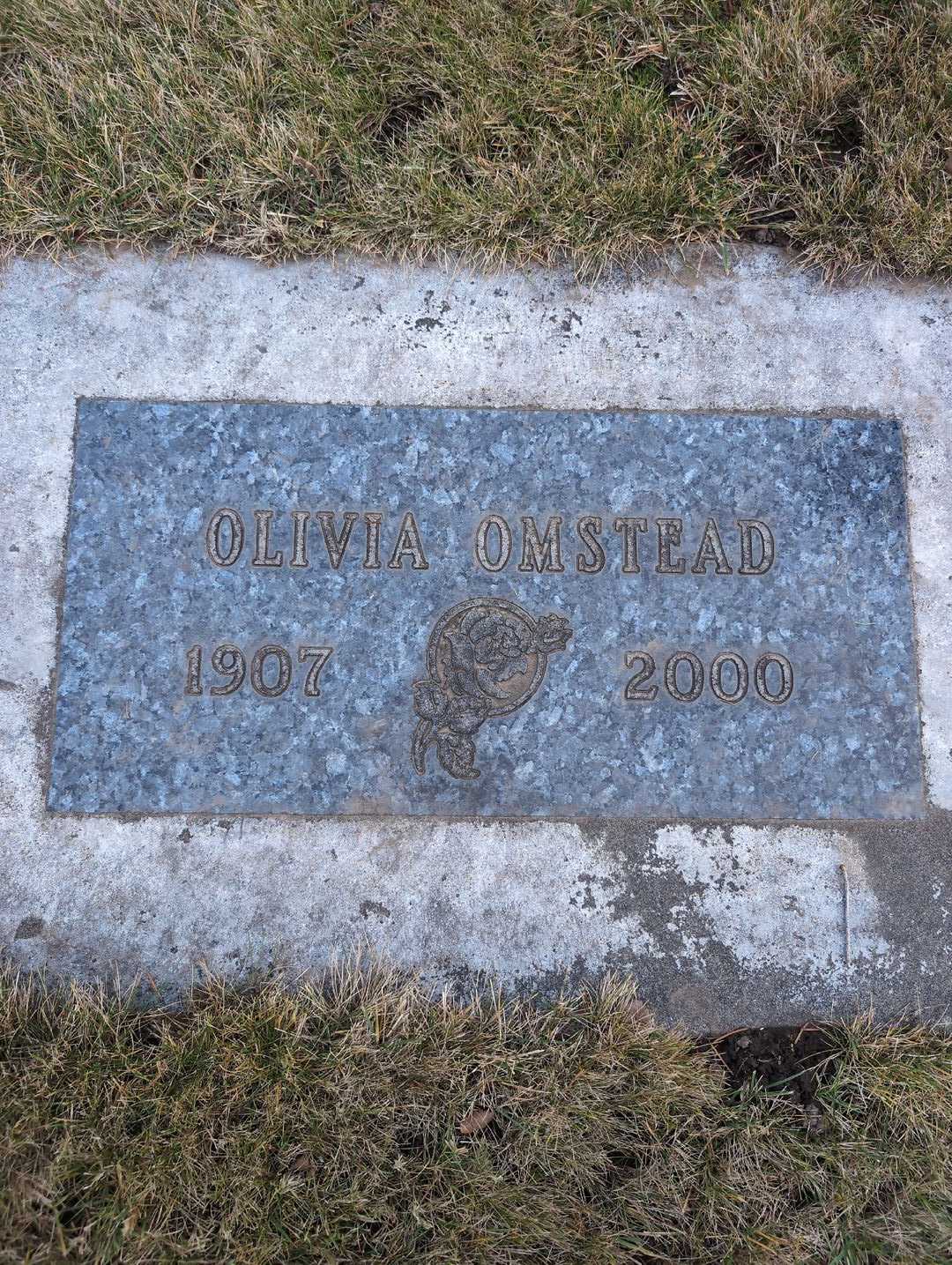 Olivia Omstead's grave. Photo 3