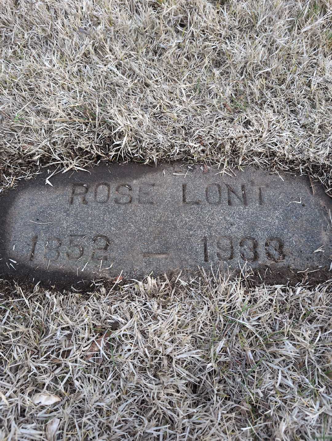 Alelia Rosetta "Rose" Lont's grave. Photo 3