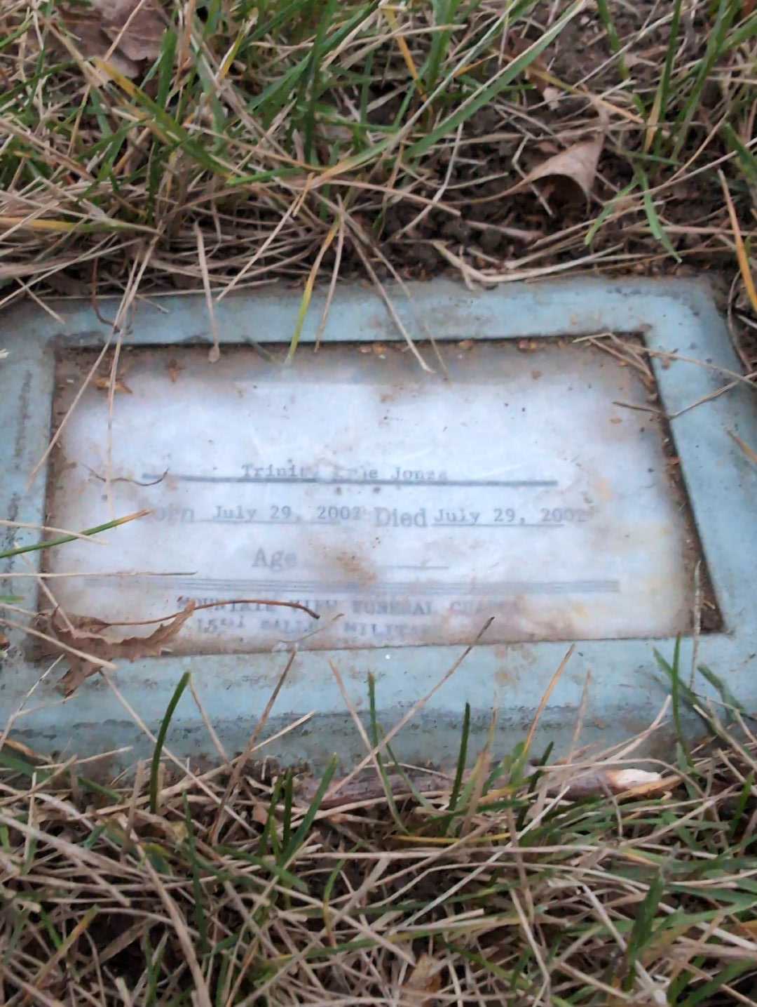 Trinity Kyle Jones's grave. Photo 5