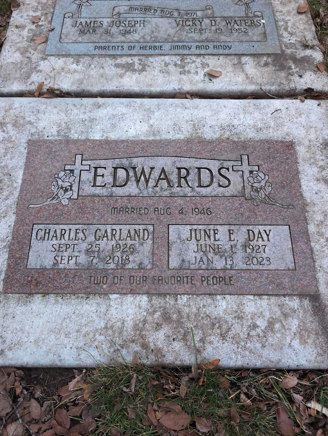 June E. Day Edwards's grave. Photo 3