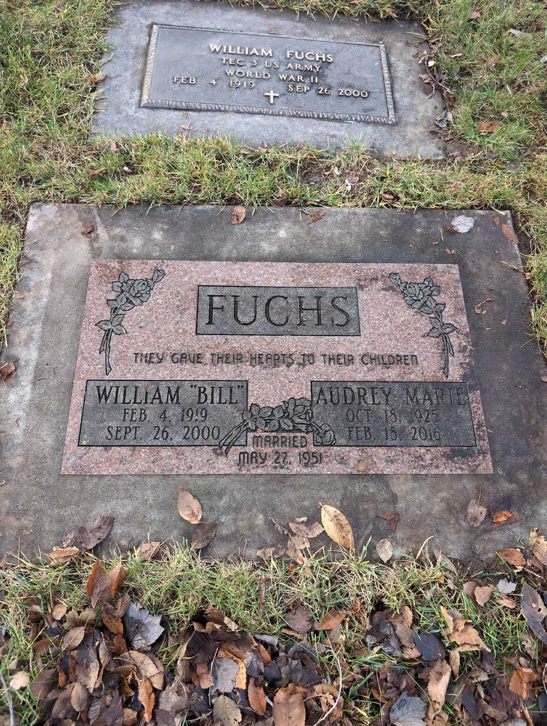 William "Bill" Fuchs's grave. Photo 3